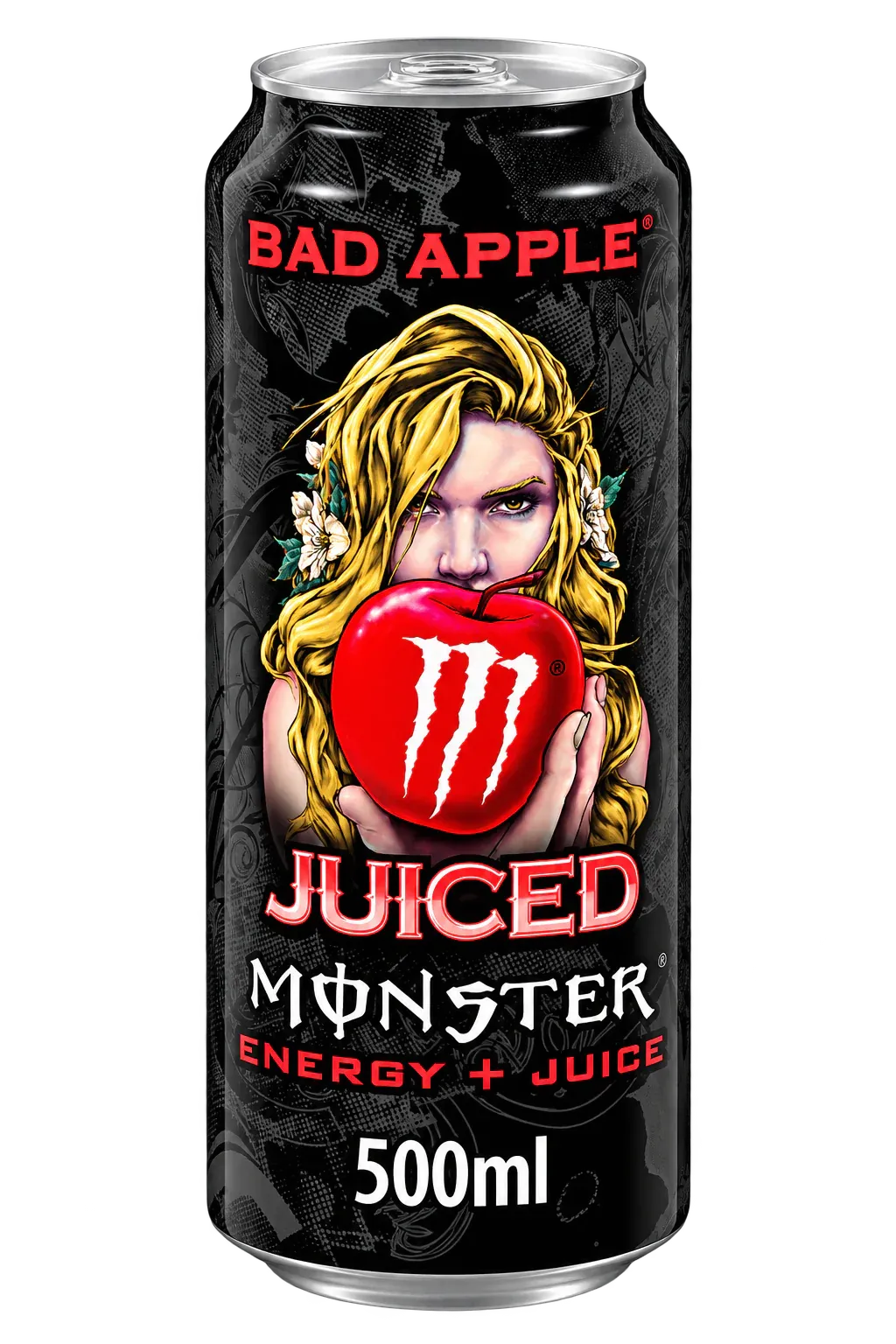 Lata Monster Juiced Bad Apple, energy + juice 500 ml